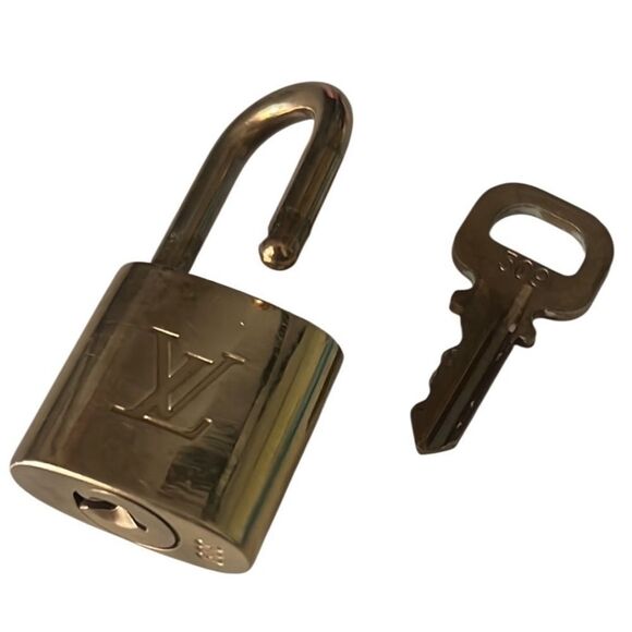 Louis Vuitton Brass Padlock Lock and Key #309 - Picture 4 of 5